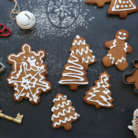 gluten free christmas tree biscuits
