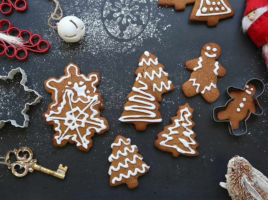 gluten free christmas tree biscuits