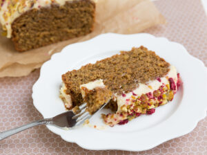 paleo gluten free pistachio orange loaf