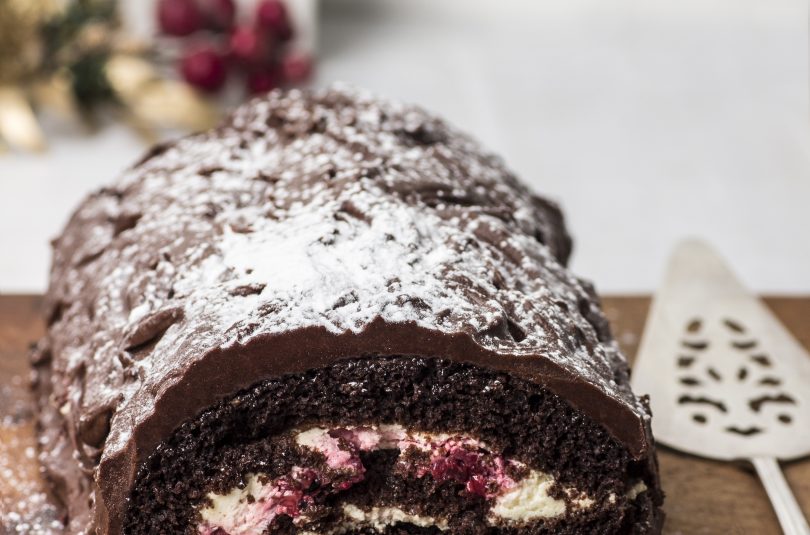 Super Delicious Paleo Chocolate Log