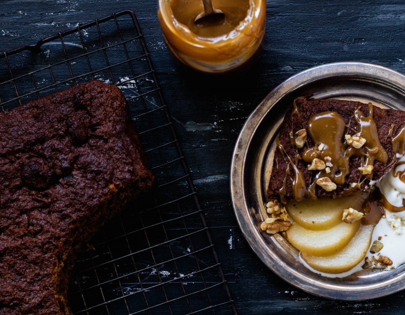 Sticky Date Pudding with Poached Pears